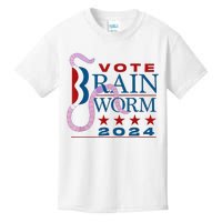 Vote Brain Worm 2024 Kids T-Shirt