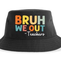 Vintage Bruh We Out Teachers Gift Sustainable Bucket Hat