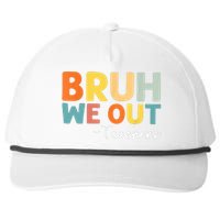 Vintage Bruh We Out Teachers Gift Snapback Five-Panel Rope Hat