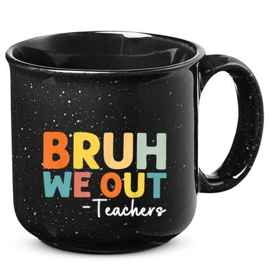 Vintage Bruh We Out Teachers Gift 15oz Campfire Ceramic Mug