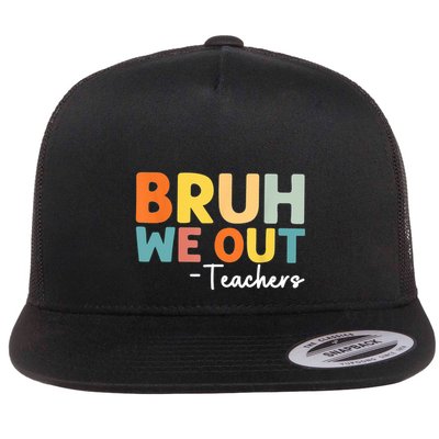 Vintage Bruh We Out Teachers Gift Flatbill Hat
