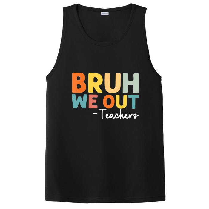 Vintage Bruh We Out Teachers Gift PosiCharge Competitor Tank