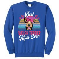 Vintage Best Welsh Terrier Mom Ever Great Gift Sweatshirt