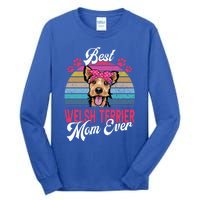 Vintage Best Welsh Terrier Mom Ever Great Gift Tall Long Sleeve T-Shirt