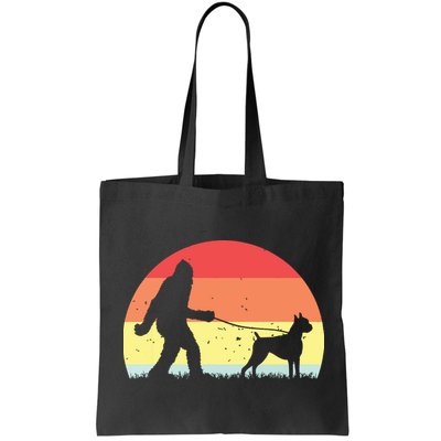 Vintage Bigfoot Walking Boxer Dog Sasquatch Funny Gifts Bag
