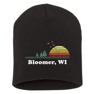 Vintage Bloomer Wisconsin Home Souvenir Short Acrylic Beanie