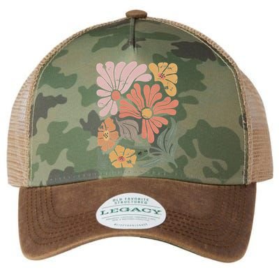 Vintage Boho Wildflower  Legacy Tie Dye Trucker Hat