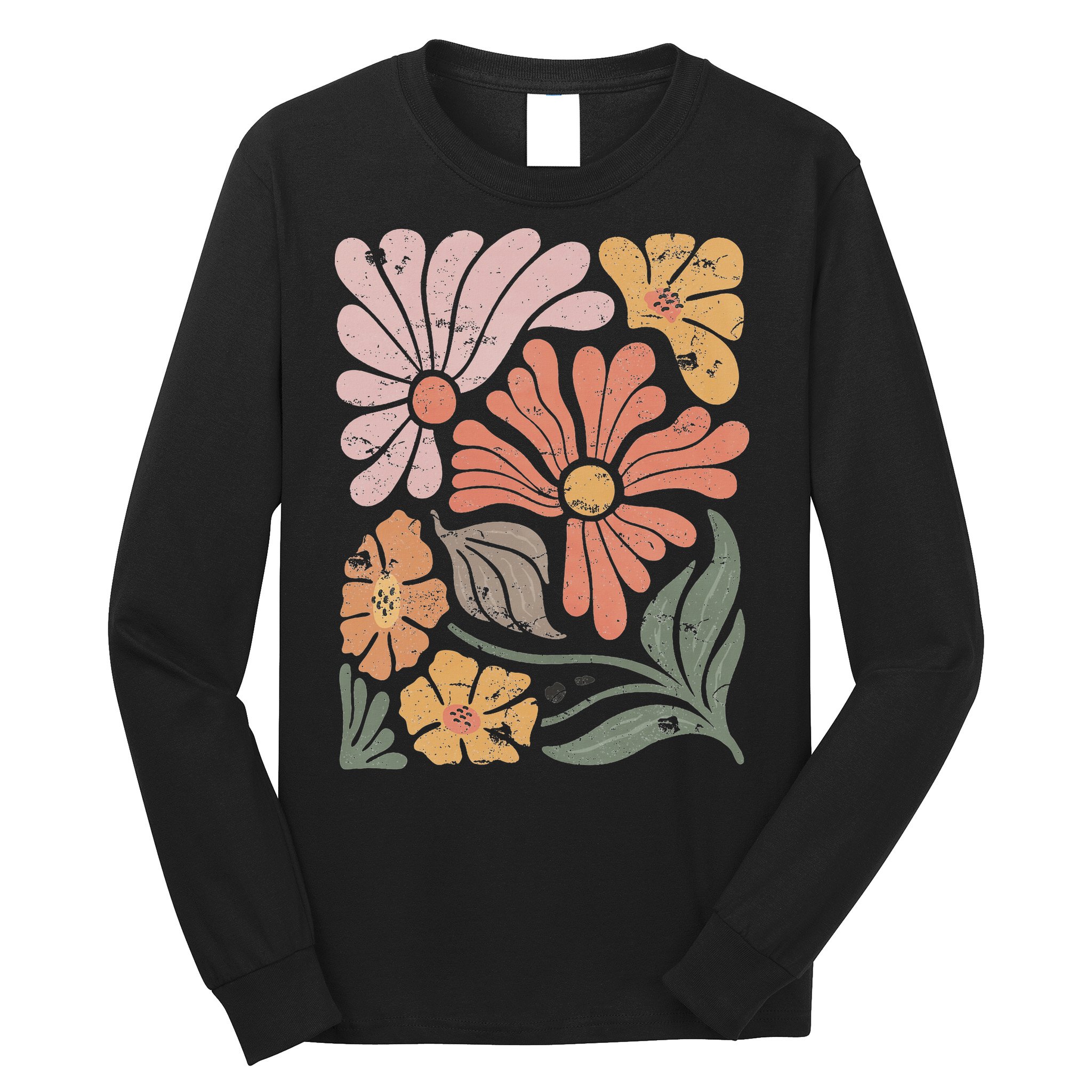 Vintage Boho Wildflower  Long Sleeve Shirt