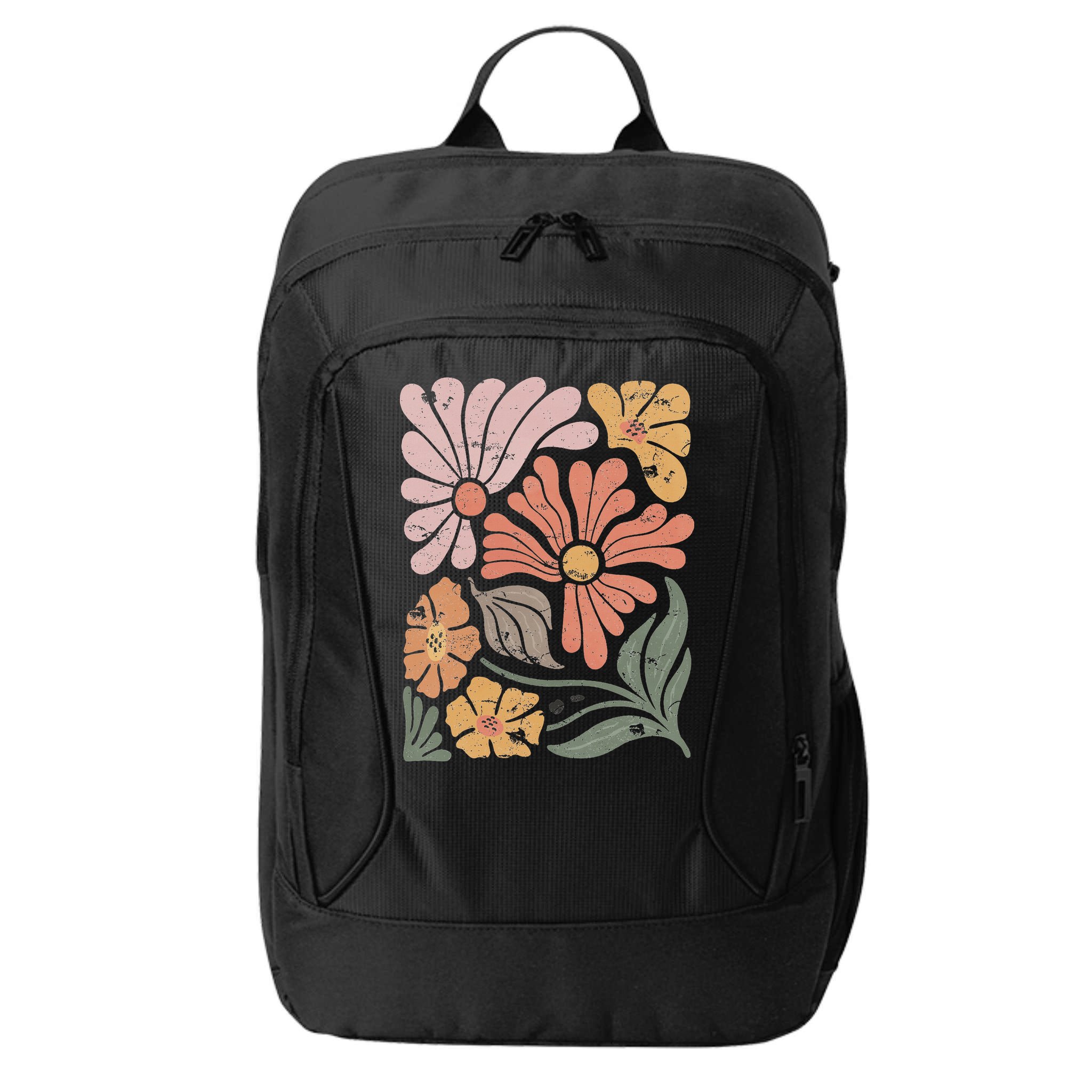 Vintage Boho Wildflower  City Backpack