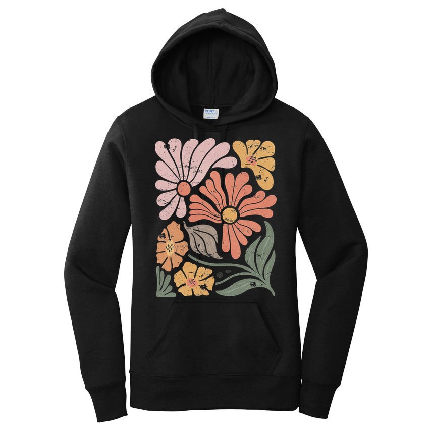 Vintage Boho Wildflower  Women's Pullover Hoodie