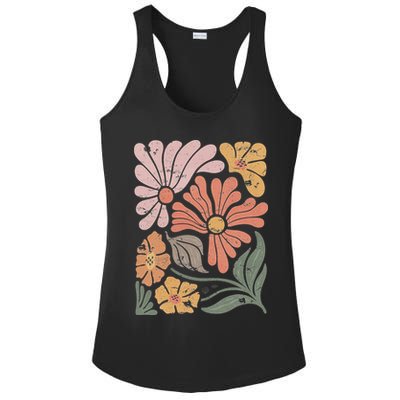 Vintage Boho Wildflower  Ladies PosiCharge Competitor Racerback Tank