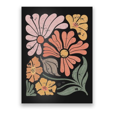 Vintage Boho Wildflower  Poster