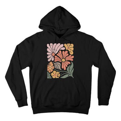 Vintage Boho Wildflower  Tall Hoodie