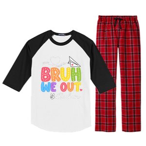 Vacation Bruh We Out Summer Teachers End Of School Year Teacher Gift Raglan Sleeve Pajama Set