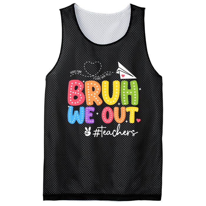 Vacation Bruh We Out Summer Teachers End Of School Year Teacher Gift Mesh Reversible Basketball Jersey Tank