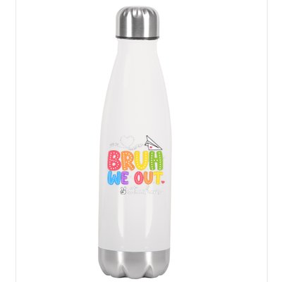 Vacation Bruh We Out Summer Teachers End Of School Year Teacher Gift Stainless Steel Insulated Water Bottle