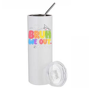 Vacation Bruh We Out Summer Teachers End Of School Year Teacher Gift Stainless Steel Tumbler