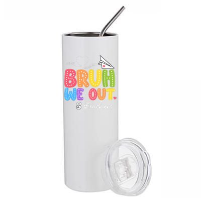 Vacation Bruh We Out Summer Teachers End Of School Year Teacher Gift Stainless Steel Tumbler