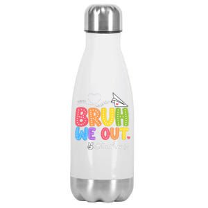 Vacation Bruh We Out Summer Teachers End Of School Year Teacher Gift Stainless Steel Insulated Water Bottle