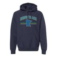 Vintage Bring Ya Ass To Minnesota Premium Hoodie