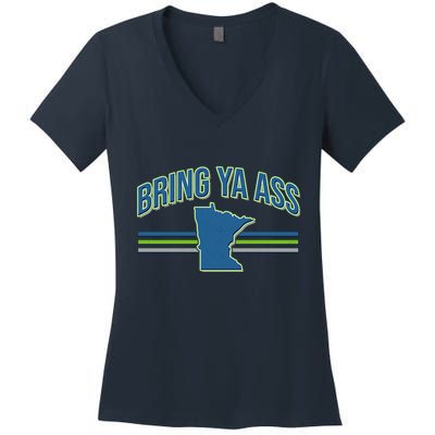 Vintage Bring Ya Ass To Minnesota Women's V-Neck T-Shirt