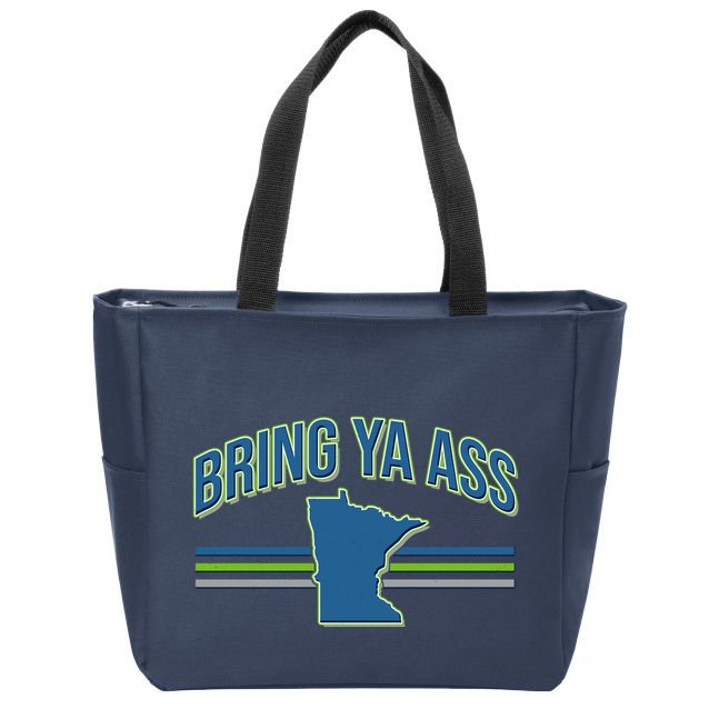 Vintage Bring Ya Ass To Minnesota Zip Tote Bag