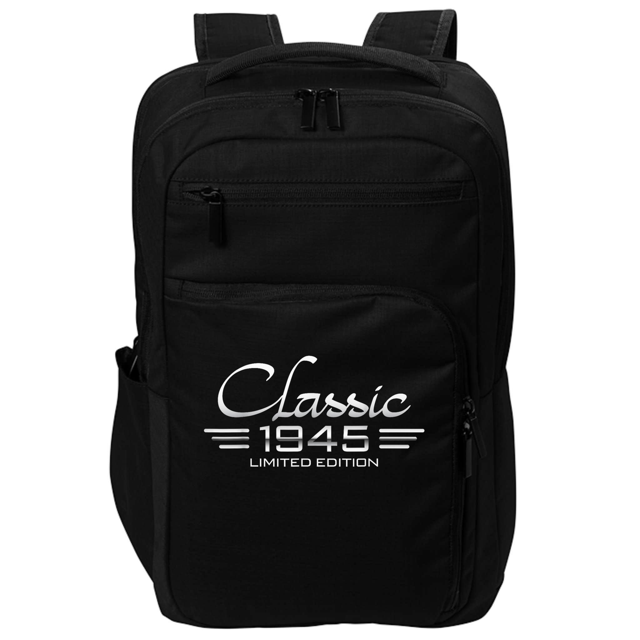 Vintage Classic 1945 80th Birthday 80 Years Old Bday Impact Tech Backpack