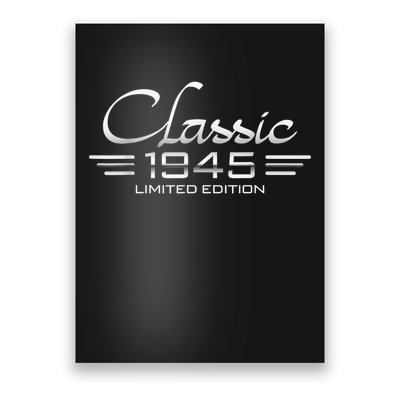 Vintage Classic 1945 80th Birthday 80 Years Old Bday Poster