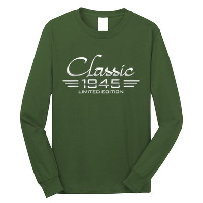 Vintage Classic 1945 80th Birthday 80 Years Old Bday Long Sleeve Shirt