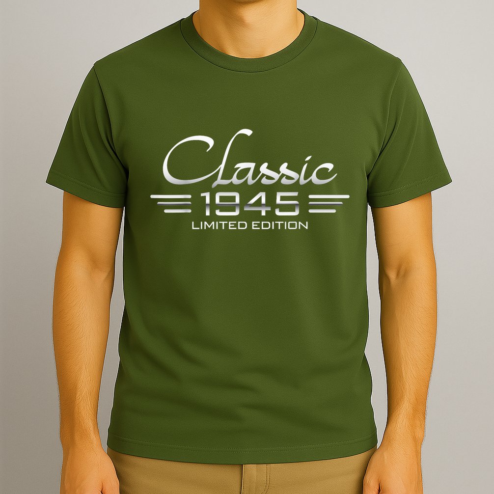 Vintage Classic 1945 80th Birthday 80 Years Old Bday T-Shirt