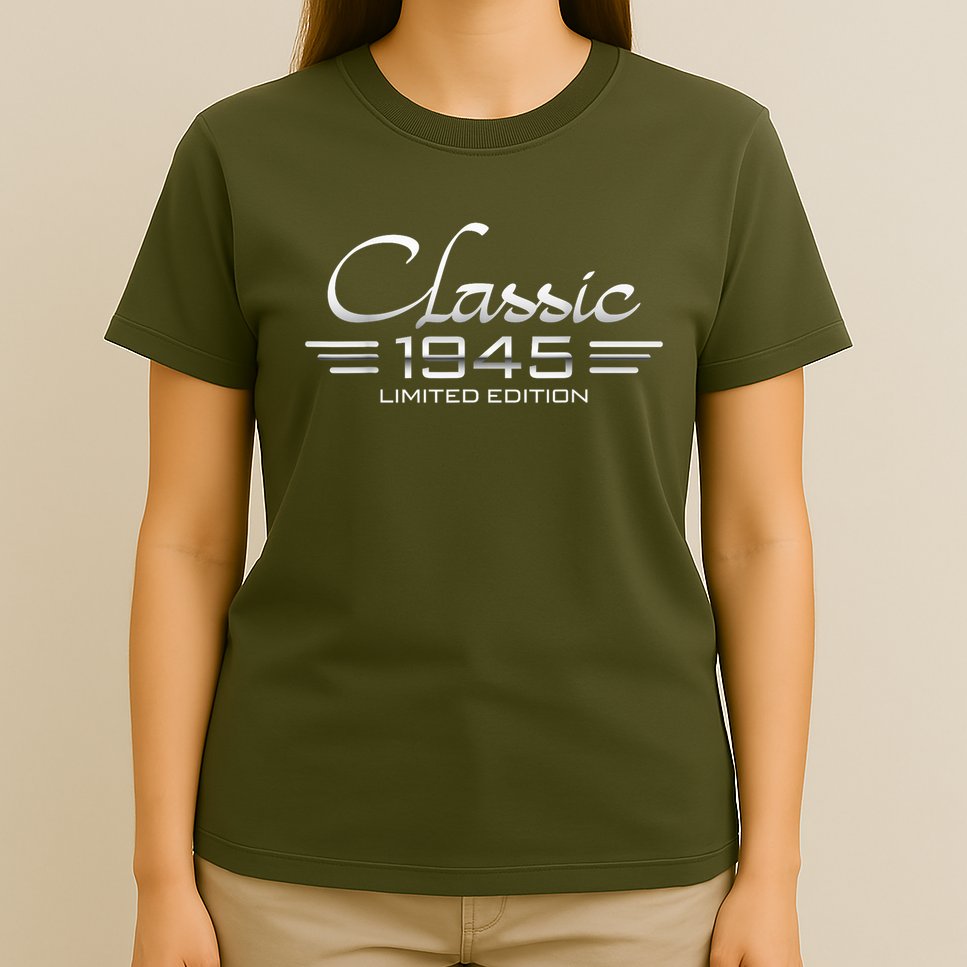 Vintage Classic 1945 80th Birthday 80 Years Old Bday T-Shirt