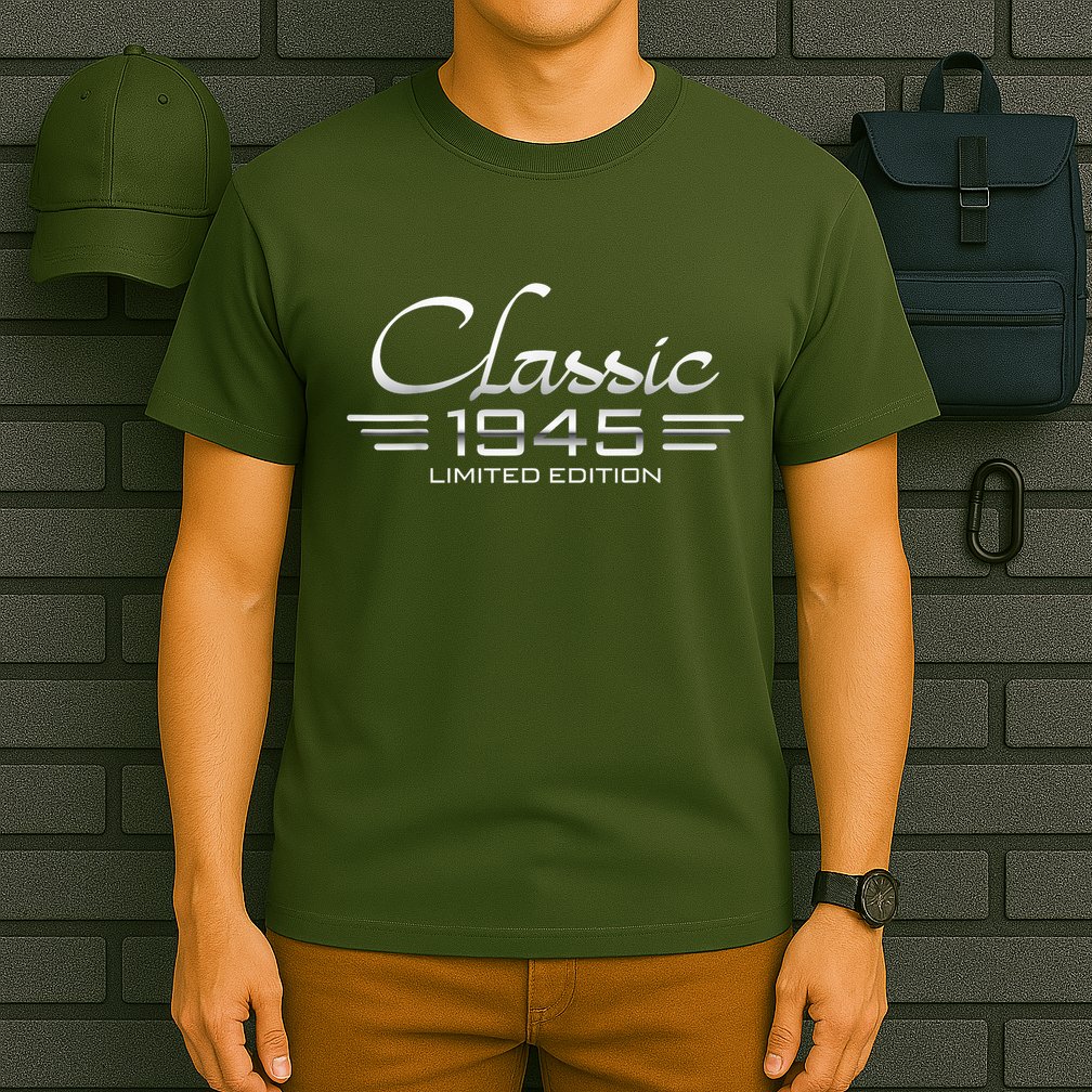 Vintage Classic 1945 80th Birthday 80 Years Old Bday T-Shirt