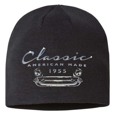 Vintage Car 1955 Classic Birthday Antique Auto Sustainable Beanie