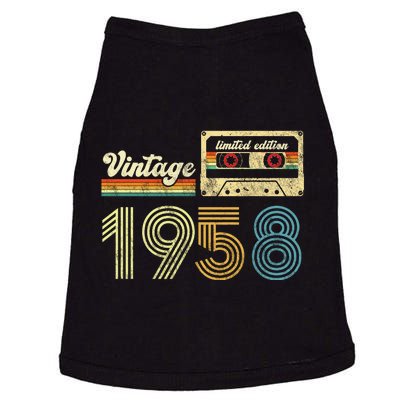 vintage cassette 1958 Retro Birthday 65th Dad Birthday Gift Grandpa Birthday Doggie Tank