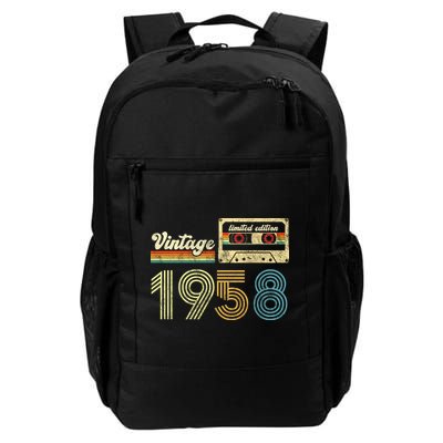 vintage cassette 1958 Retro Birthday 65th Dad Birthday Gift Grandpa Birthday Backpack