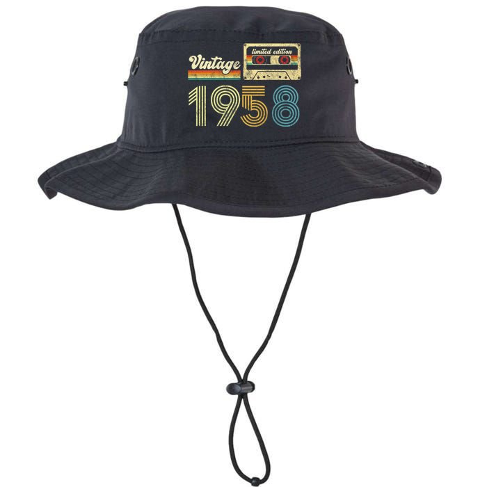 vintage cassette 1958 Retro Birthday 65th Dad Birthday Gift Grandpa Birthday Legacy Cool Fit Booney Bucket Hat