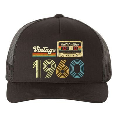 vintage cassette 1960 Retro Birthday 63rd Dad Birthday Gift Grandpa Birthday Yupoong Adult 5-Panel Trucker Hat