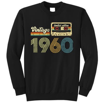 vintage cassette 1960 Retro Birthday 63rd Dad Birthday Gift Grandpa Birthday Sweatshirt