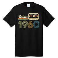 vintage cassette 1960 Retro Birthday 63rd Dad Birthday Gift Grandpa Birthday Tall T-Shirt