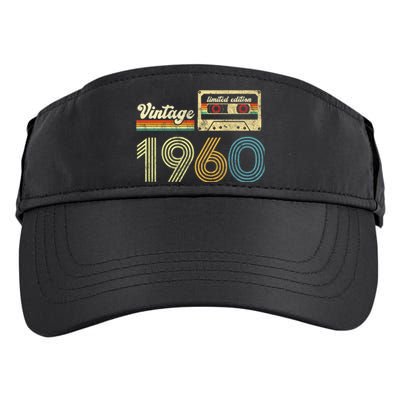 vintage cassette 1960 Retro Birthday 63rd Dad Birthday Gift Grandpa Birthday Adult Drive Performance Visor