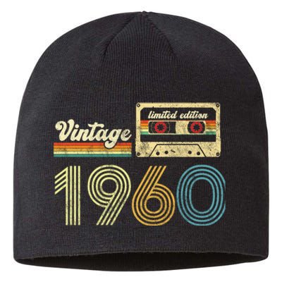 vintage cassette 1960 Retro Birthday 63rd Dad Birthday Gift Grandpa Birthday Sustainable Beanie