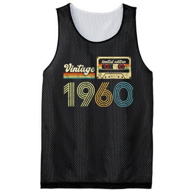 vintage cassette 1960 Retro Birthday 63rd Dad Birthday Gift Grandpa Birthday Mesh Reversible Basketball Jersey Tank