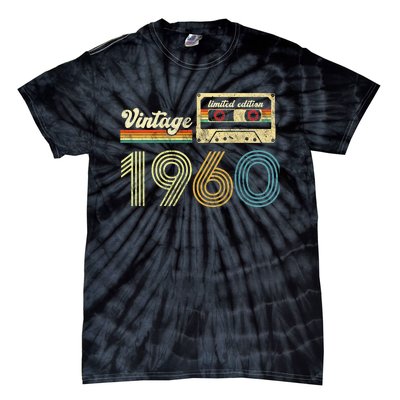 vintage cassette 1960 Retro Birthday 63rd Dad Birthday Gift Grandpa Birthday Tie-Dye T-Shirt