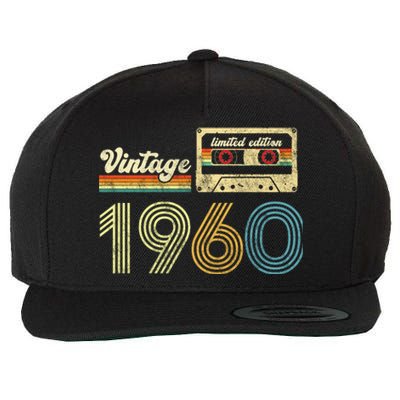 vintage cassette 1960 Retro Birthday 63rd Dad Birthday Gift Grandpa Birthday Wool Snapback Cap