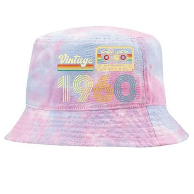 vintage cassette 1960 Retro Birthday 63rd Dad Birthday Gift Grandpa Birthday Tie-Dyed Bucket Hat