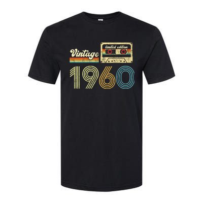 vintage cassette 1960 Retro Birthday 63rd Dad Birthday Gift Grandpa Birthday Softstyle® CVC T-Shirt