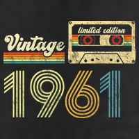 vintage cassette 1961 Retro Birthday 62nd Dad Birthday Gift Grandpa Birthday Beanie