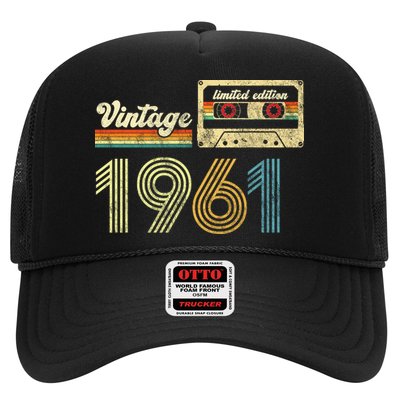 vintage cassette 1961 Retro Birthday 62nd Dad Birthday Gift Grandpa Birthday Trucker Hat