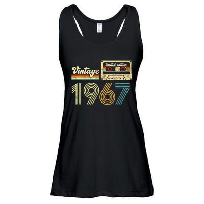 vintage cassette 1967 Retro Birthday 56th Dad Birthday Gift Grandpa Birthday Ladies Essential Flowy Tank