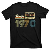 vintage cassette 1970 Retro Birthday 53rd Dad Birthday Gift Grandpa Birthday T-Shirt